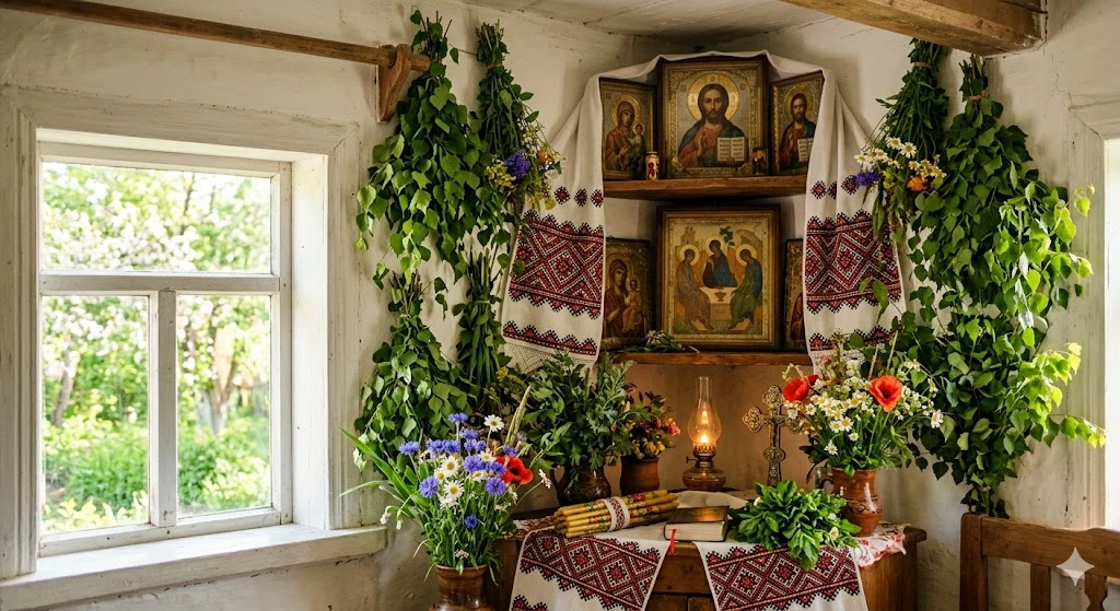 Ікони та зелень Трійці
