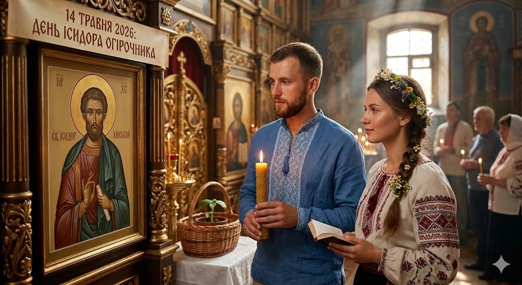 Молитва біля ікони Ісидора