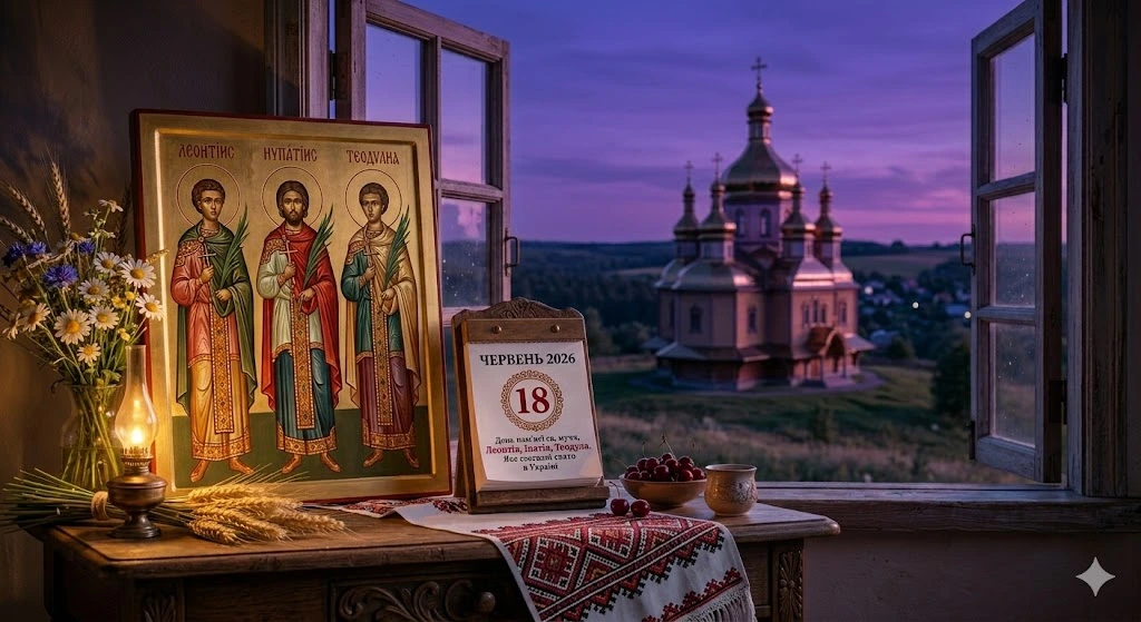 Икона, календарь, вечерний храм