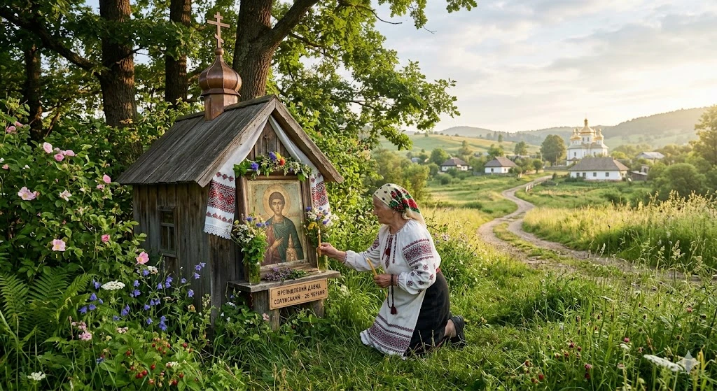 Молитва у лесной часовни