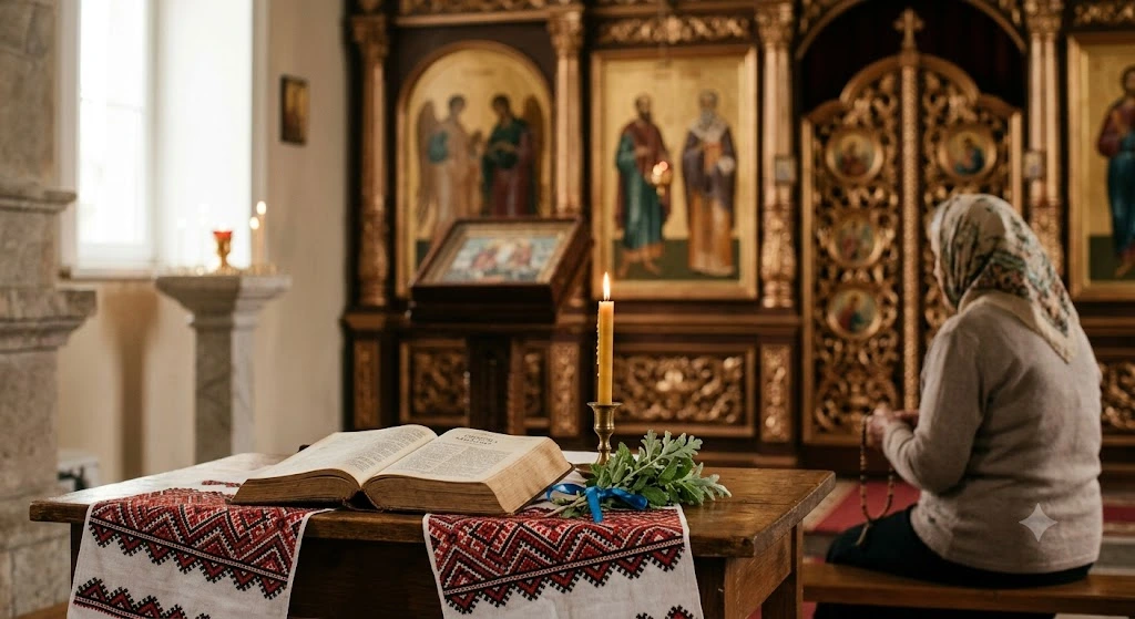 Молитва в православном храме