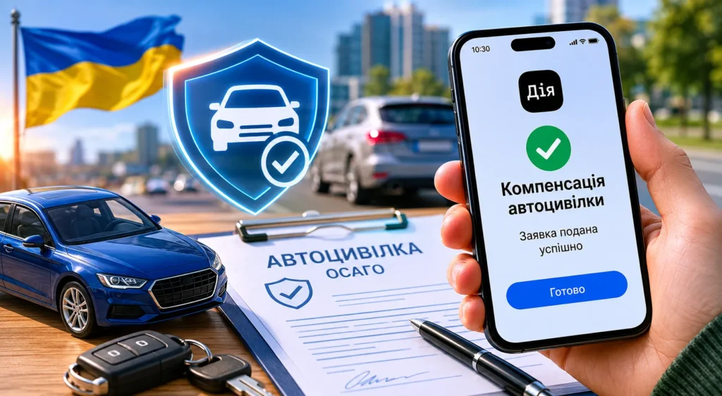 Компенсация автоцивилки ДІЯ