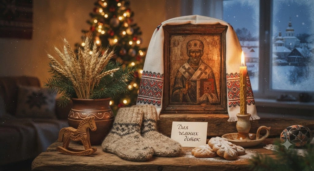 Икона Святого Николая, подарки