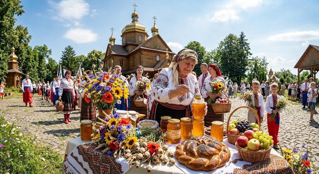Освячення меду на Спаса