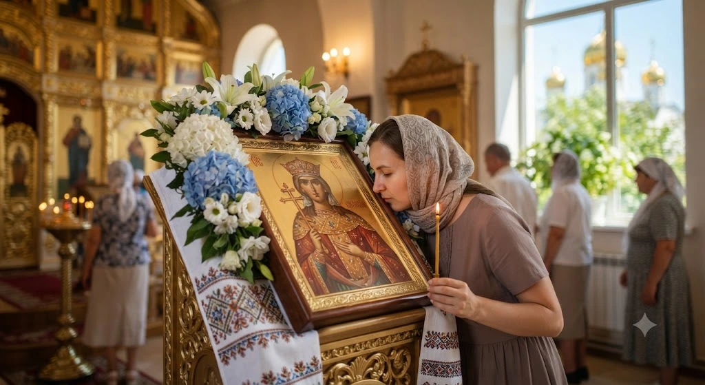 Поклонение иконе святой Ольги