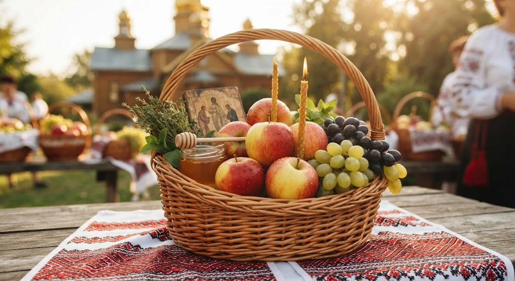 Праздничная корзина на Спаса