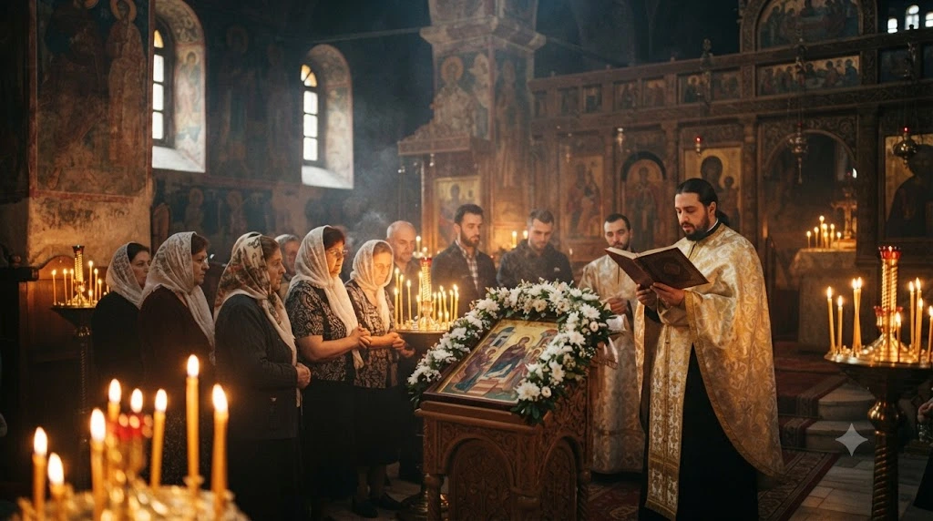 Праздничная служба в православном храме