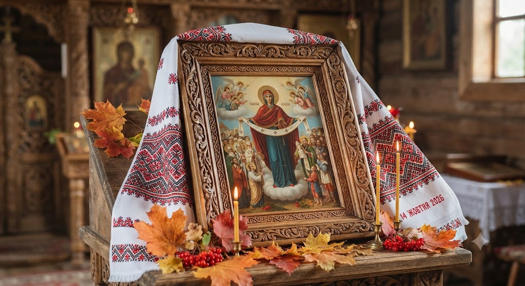 Празднование Покрова у храма