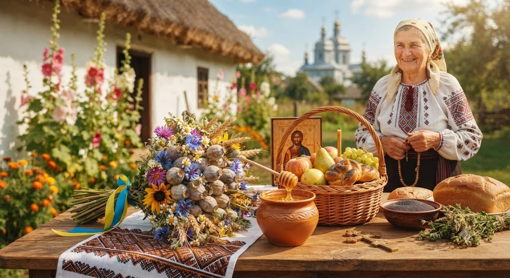 Традиционные символы Маковея на столе