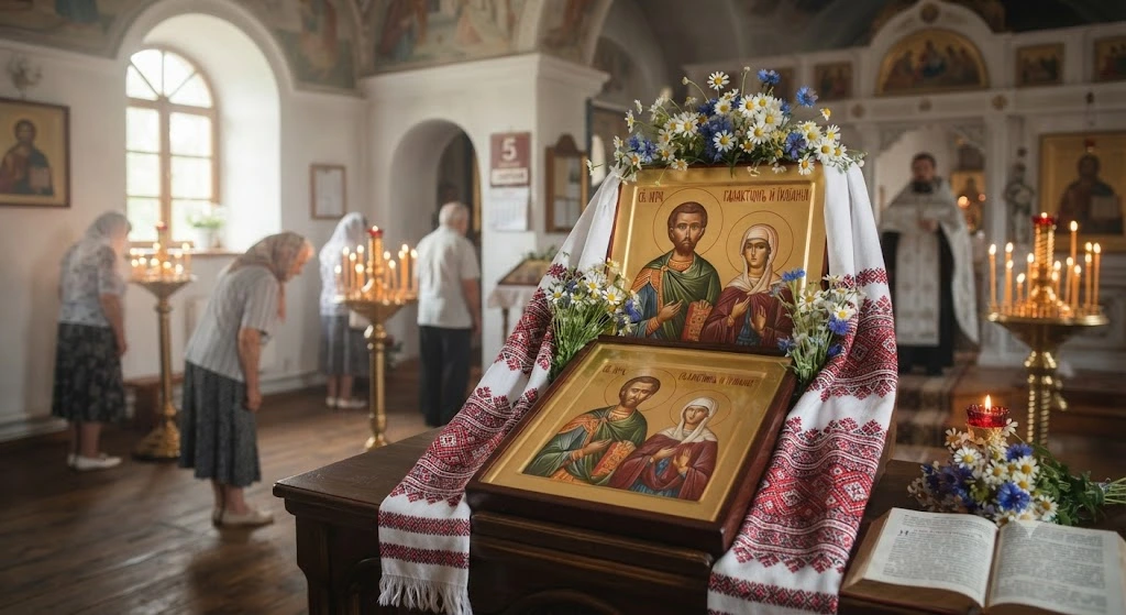 Церковная служба в день памяти святых Галактиона и Иулиании, 5 июля