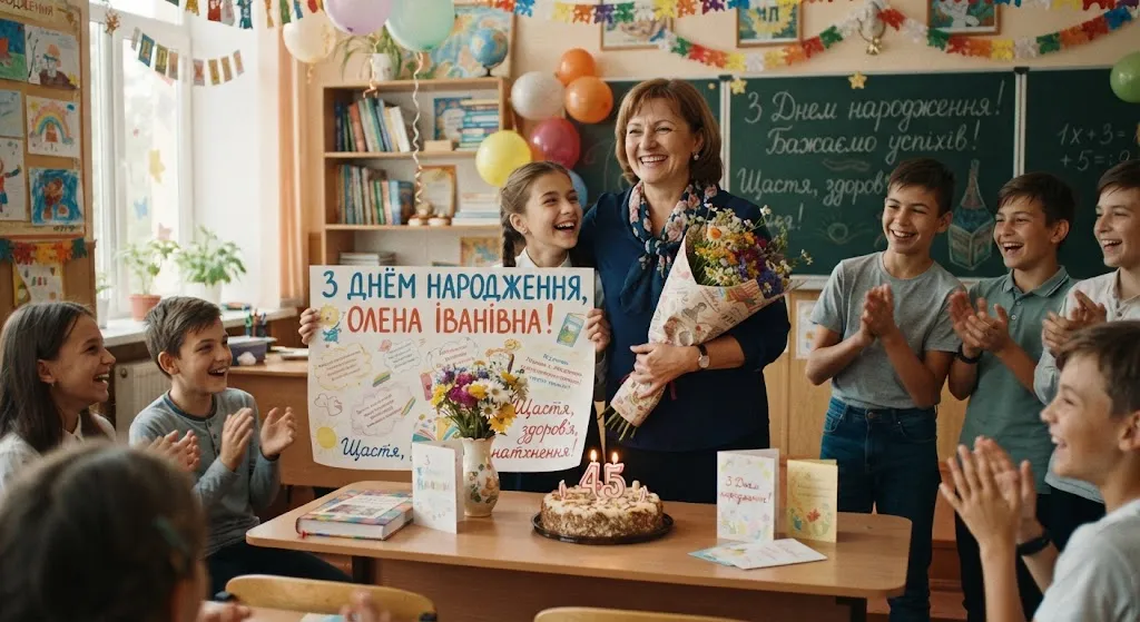 Привітання вчителя з Днем народження: щирі побажання