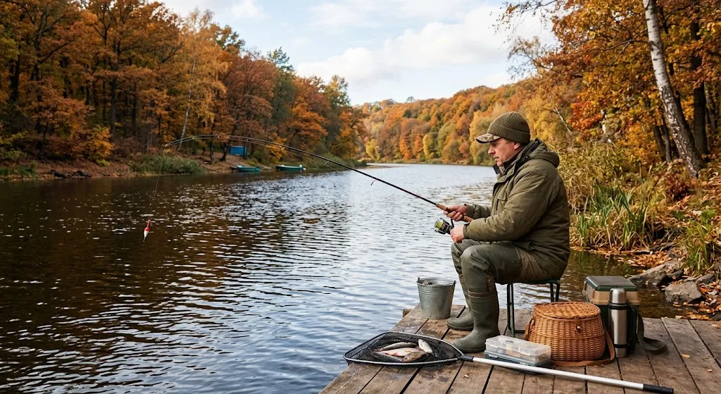 Рыбалка на осенней реке